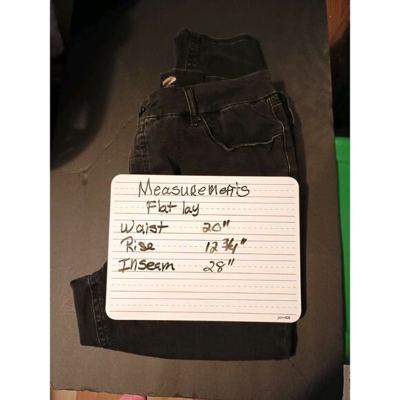 Seven7 Tummyless High Rise Skinny‎ Jeans Women's Size 18W Ripped Black Stretch - Picture 10 of 10